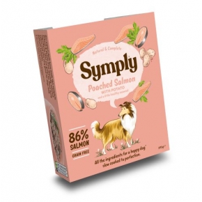 Symply Tray Adult Poached Salmon With Potato Dog Food 395g Wet Food